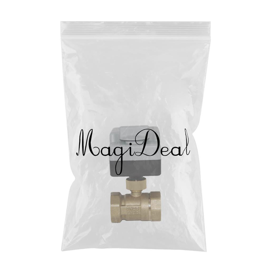 Two Way AC220V Brass Motorized Ball Valve,1 1/2