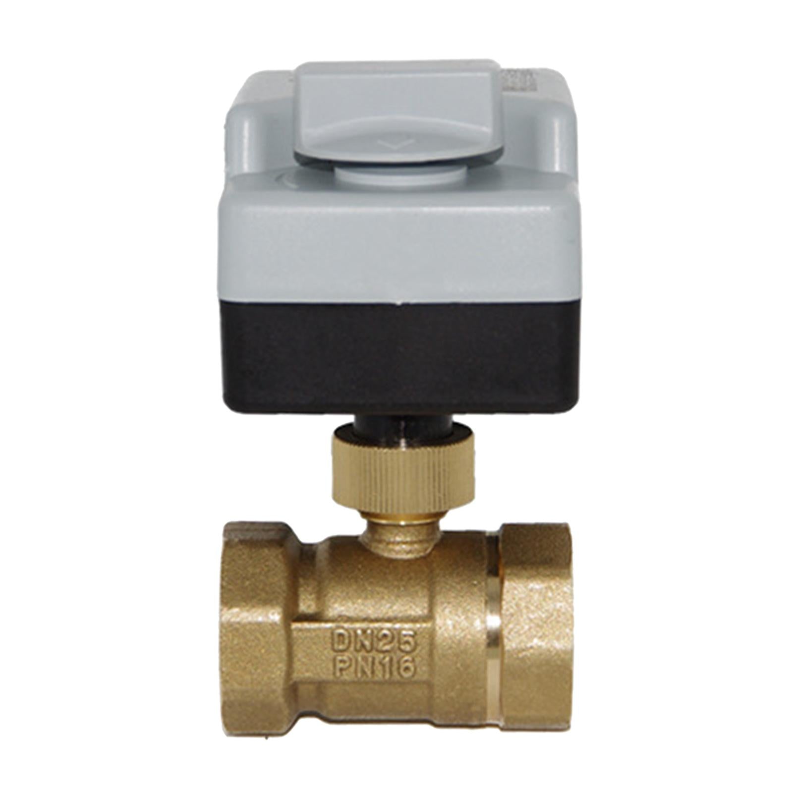 Two Way AC220V Brass Motorized Ball Valve,1 1/2
