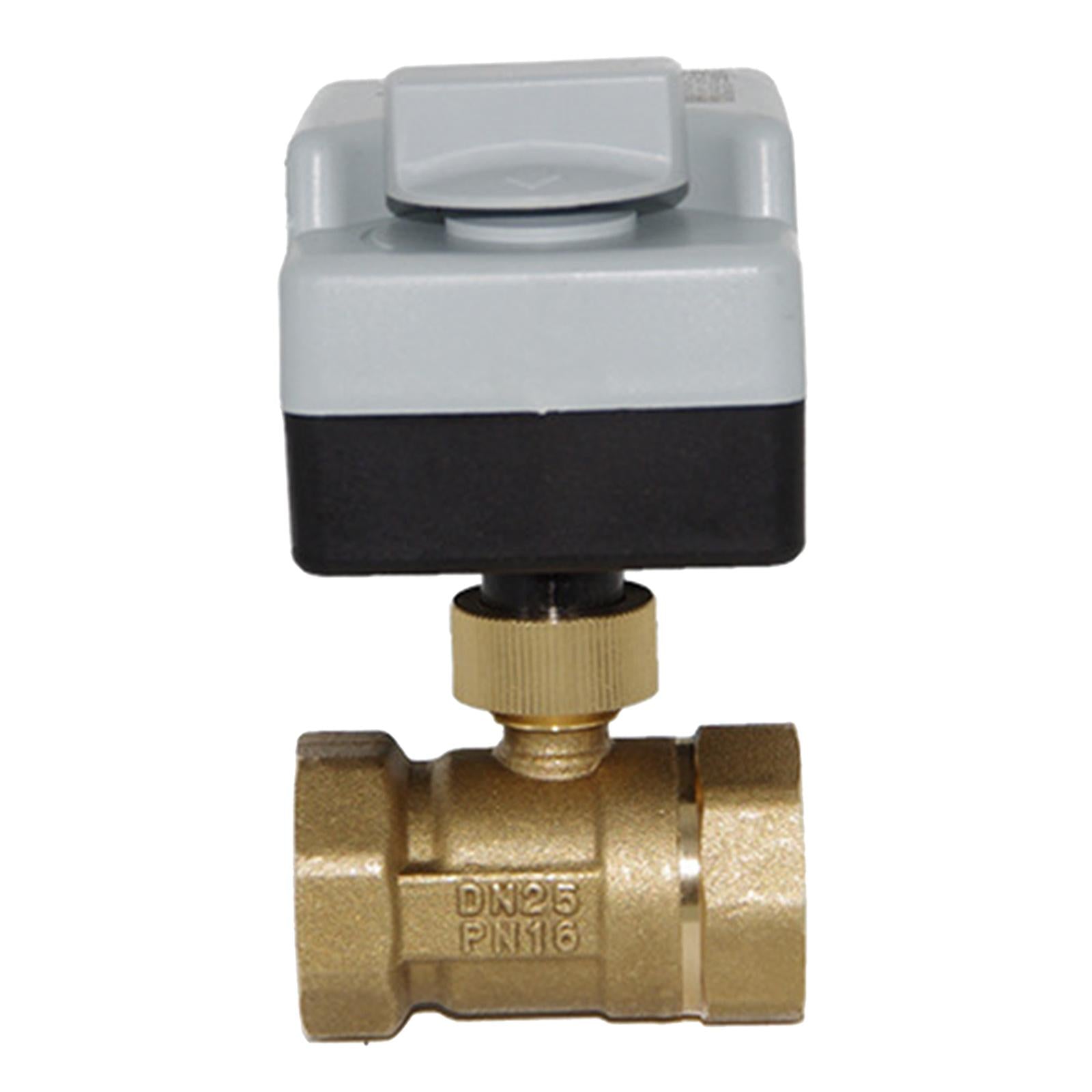 Two Way AC220V Brass Motorized Ball Valve,1 1/2