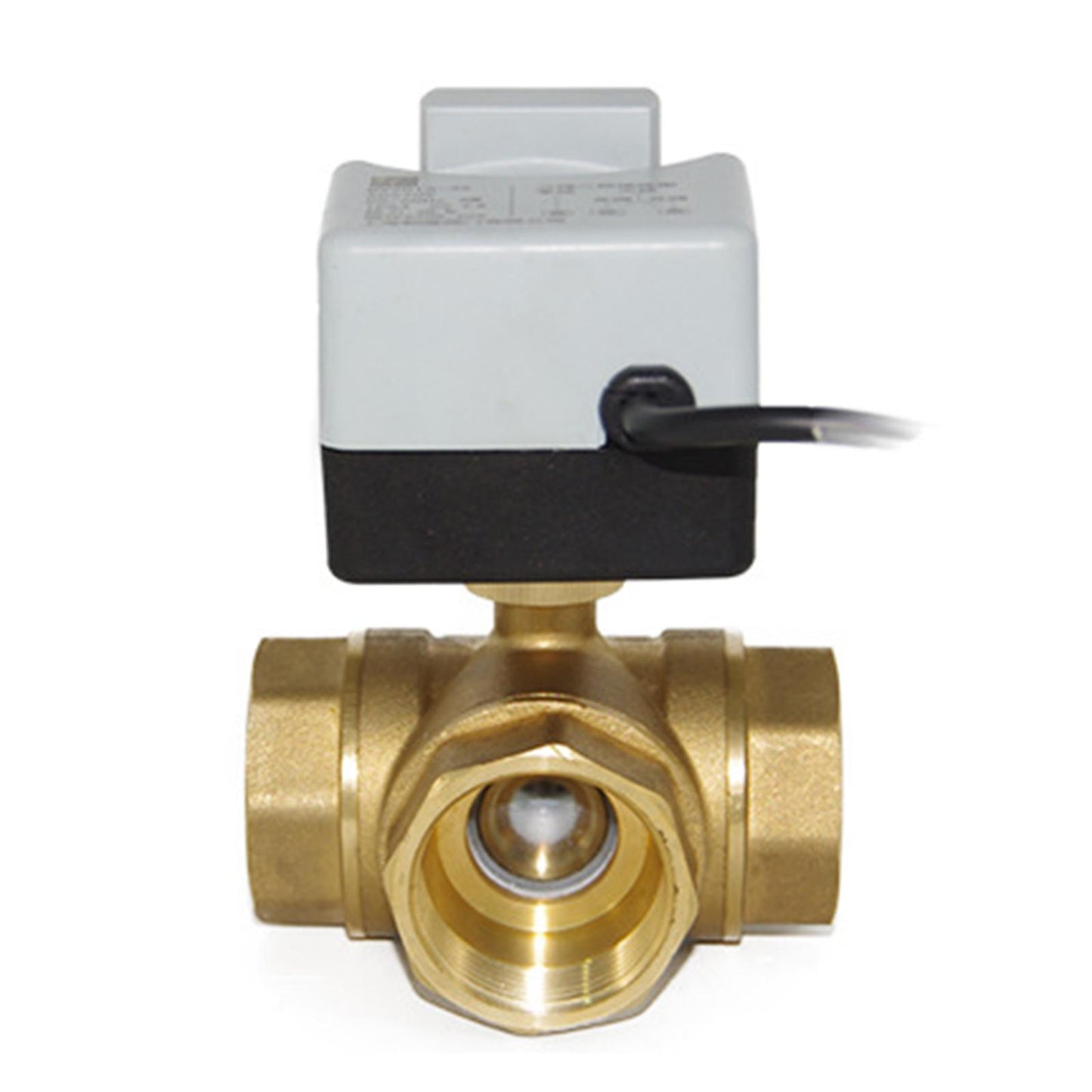 Two Way AC220V Brass Motorized Ball Valve,1 1/2" 3/4" Electric Valves DN25"