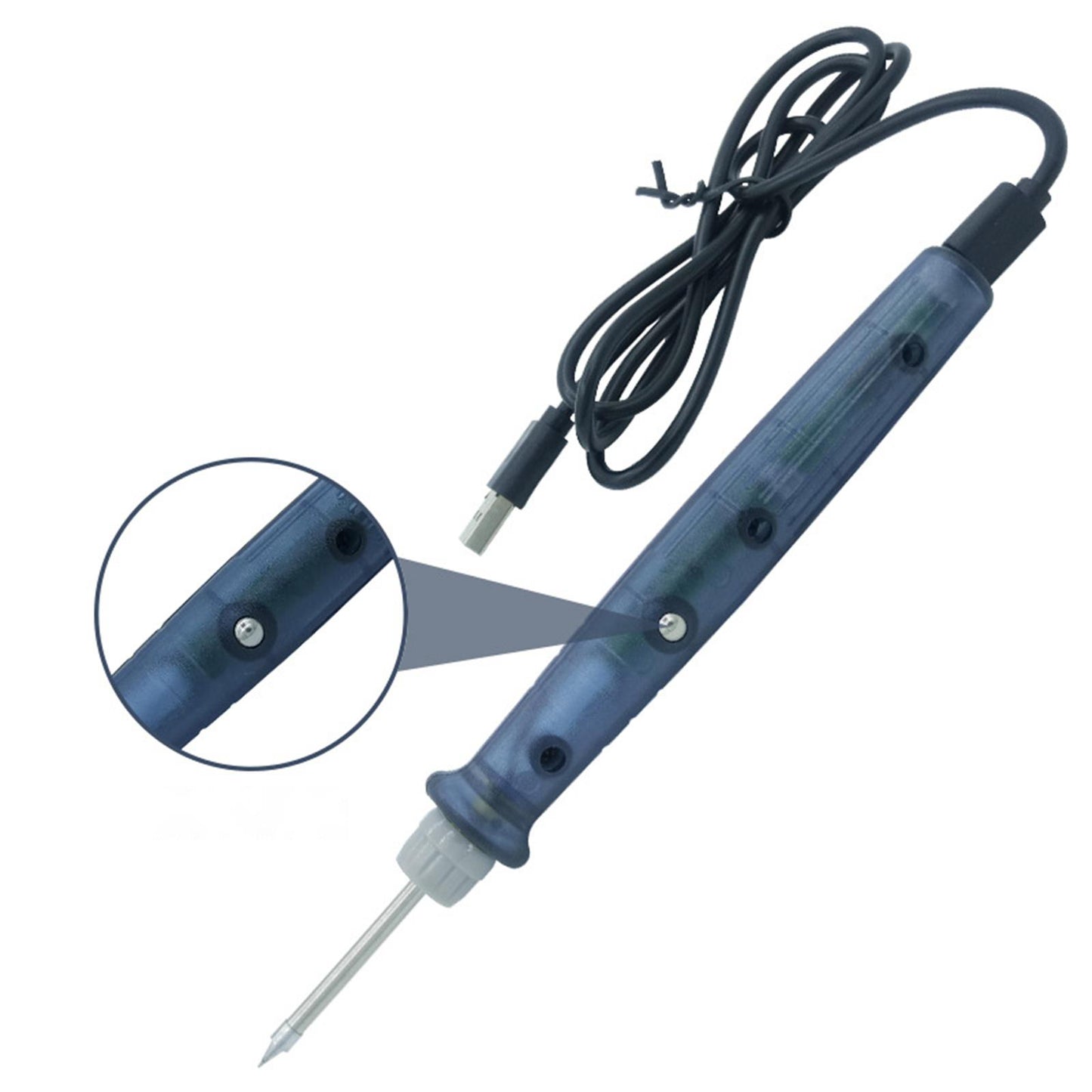 USB Soldering Iron Kit Stand 8W for Electrical Repairs Enthusiast Hobby