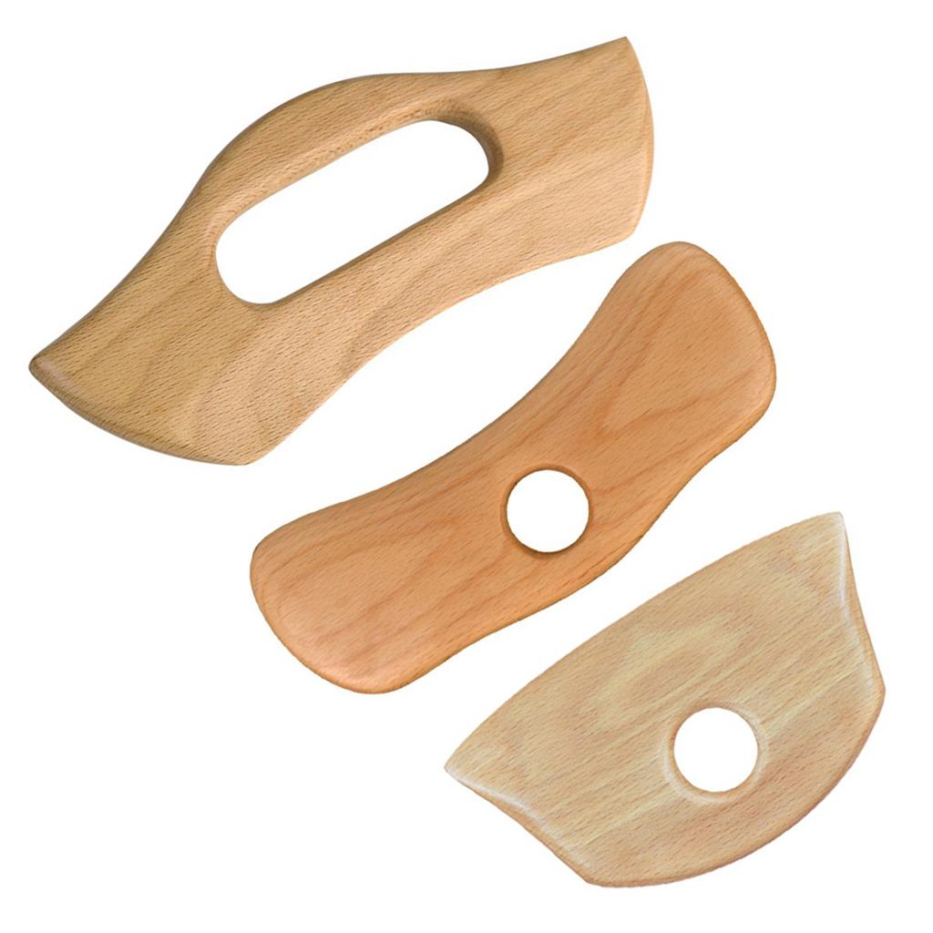 Wooden Massage Scraping Board Gua sha for Neck Shoulder for Back Legs Arms A