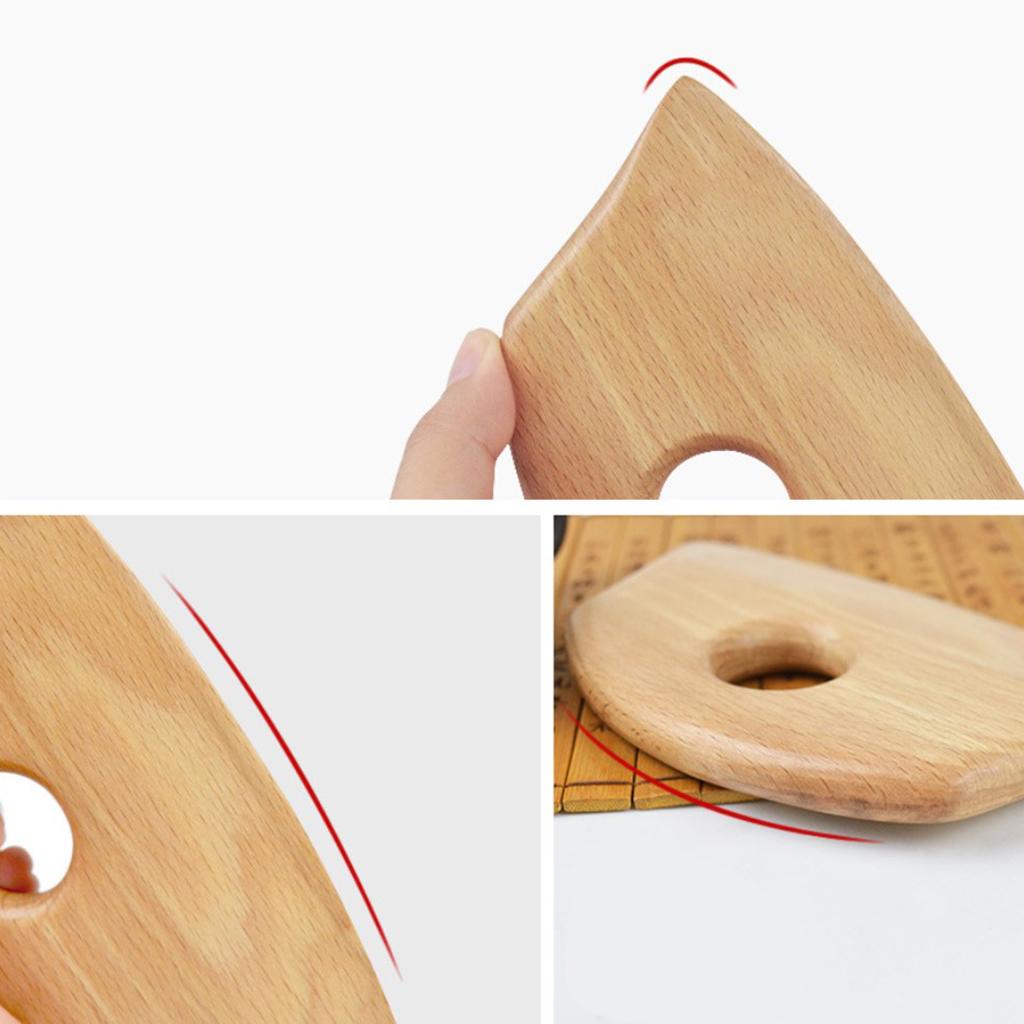 Wooden Massage Scraping Board Gua sha for Neck Shoulder for Back Legs Arms B