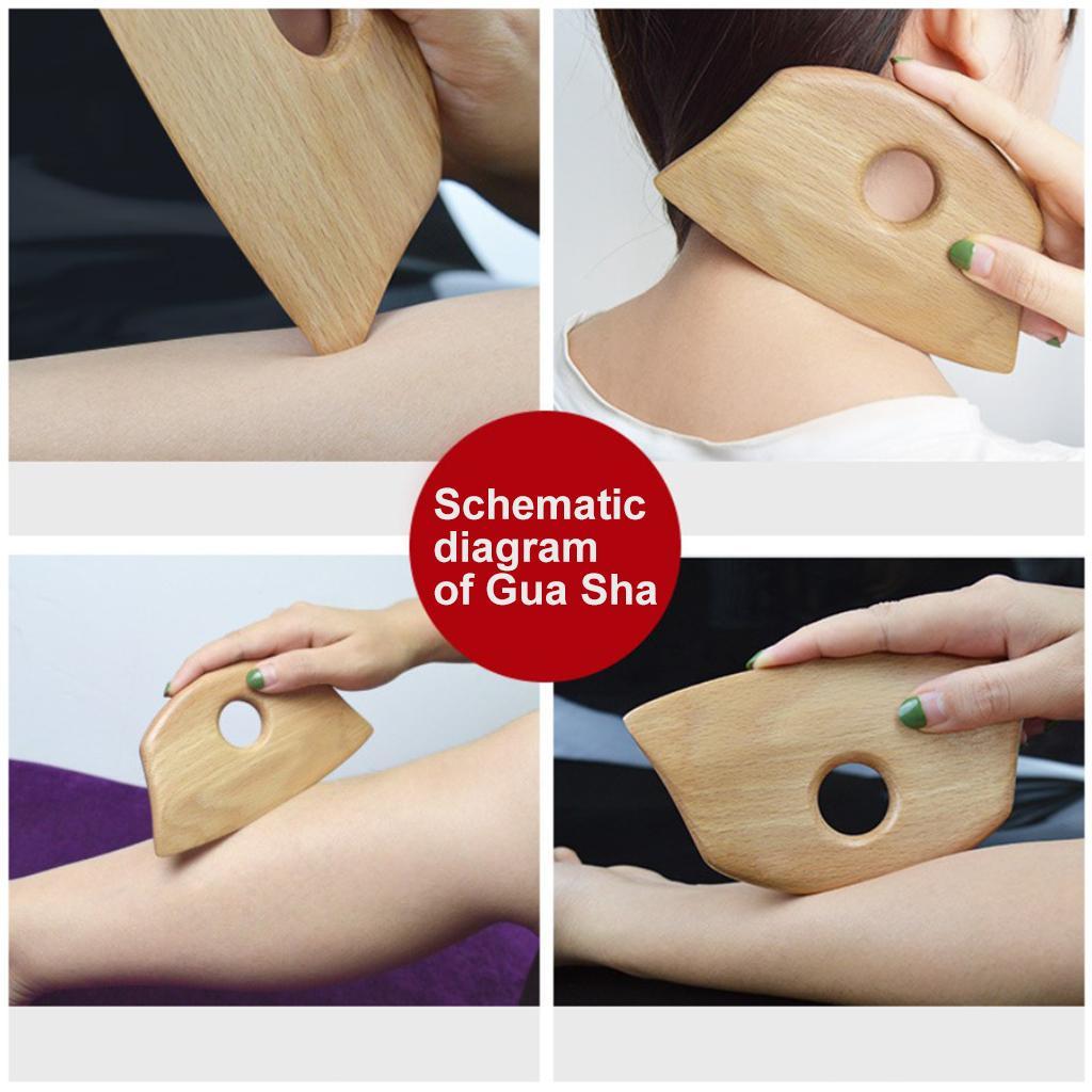 Wooden Massage Scraping Board Gua sha for Neck Shoulder for Back Legs Arms B