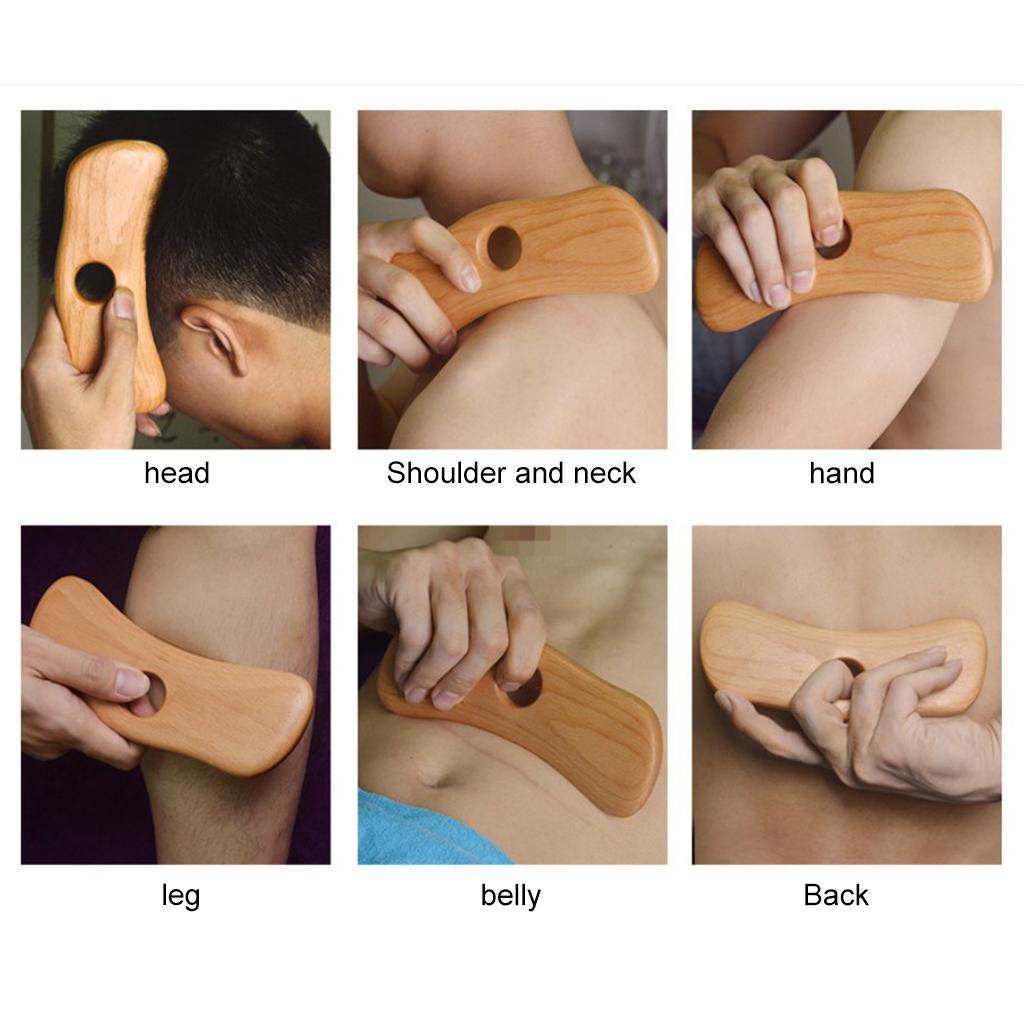 Wooden Massage Scraping Board Gua sha for Neck Shoulder for Back Legs Arms C