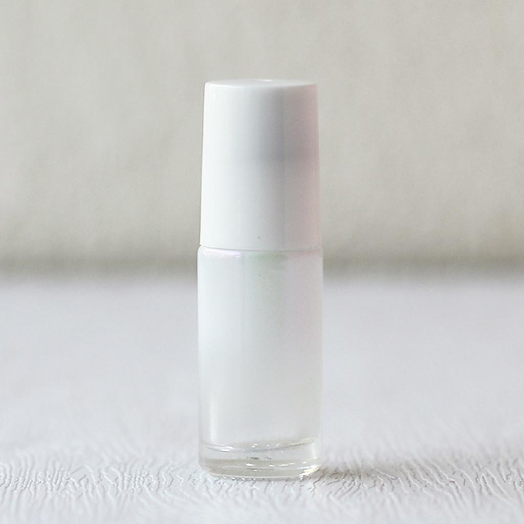 Cosmetic Clear Glass Essential Oil Roll-on Vial Bottles Container 5ml