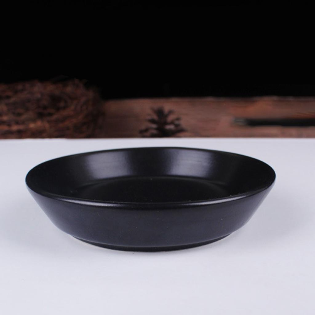 Ceramics Gua Sha Plate Leg Burn Scraping Dish Massage Tool Dia 9.8cm