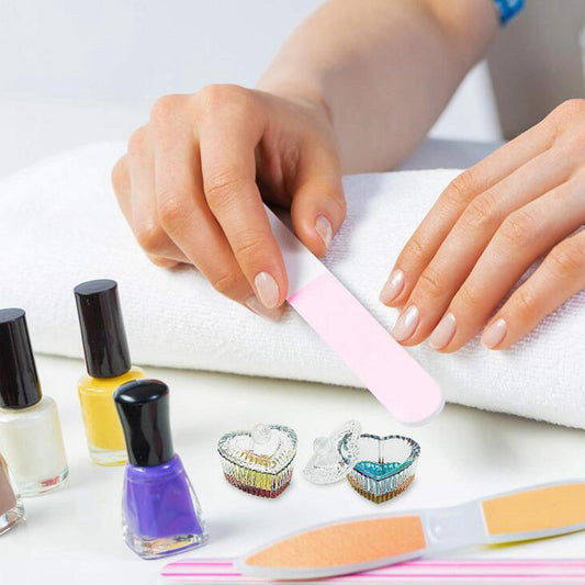 Acrylic Liquid Powder Dappen Dish  with Lid heart  1.3x1.6inch