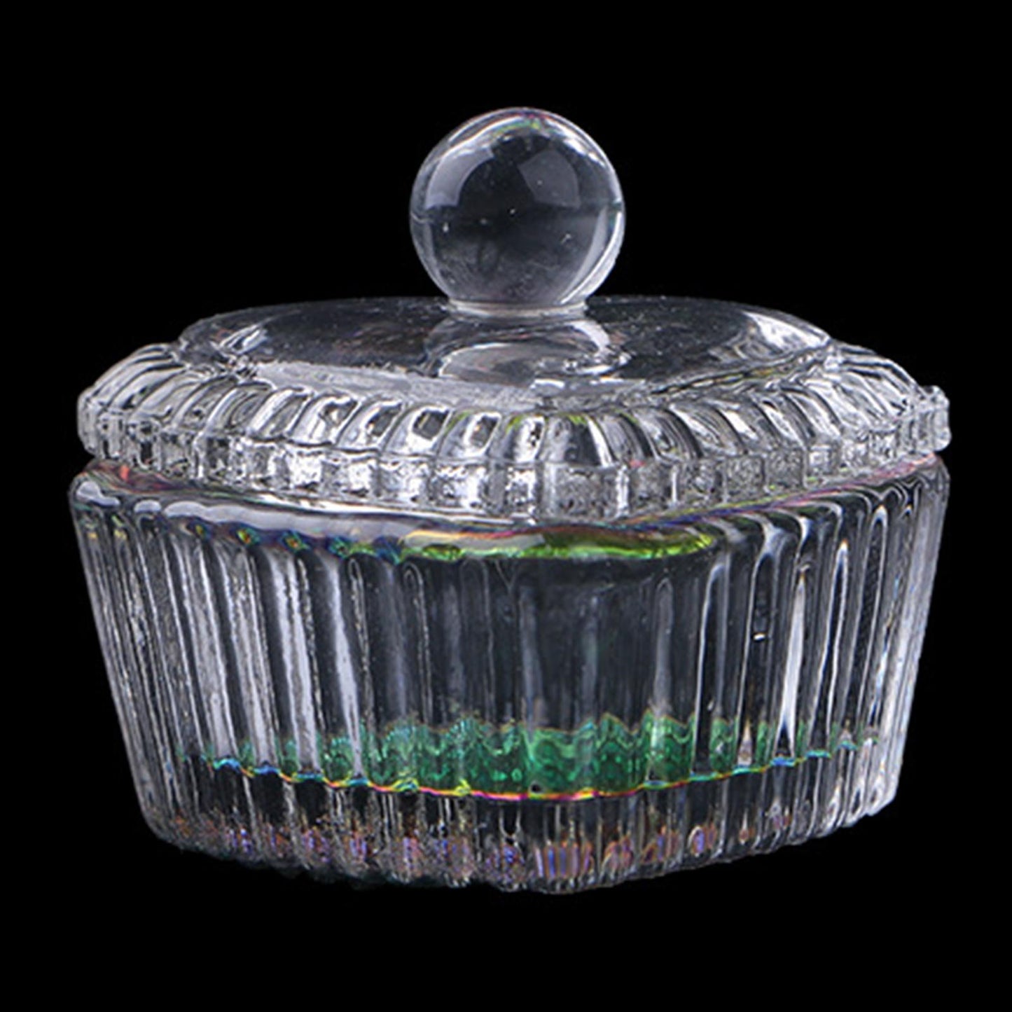 Acrylic Liquid Powder Dappen Dish  with Lid heart  1.3x1.6inch