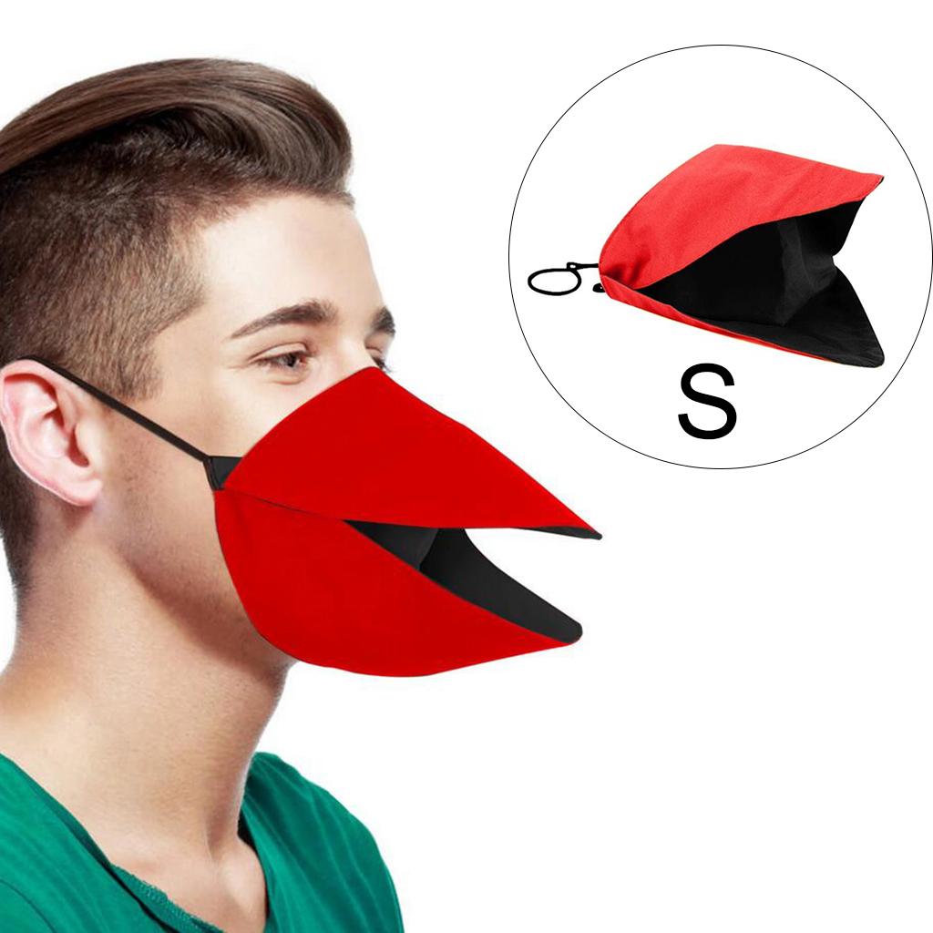 Creative Funny Custom Duck Face Covering for Outdoor Sports Party S Red