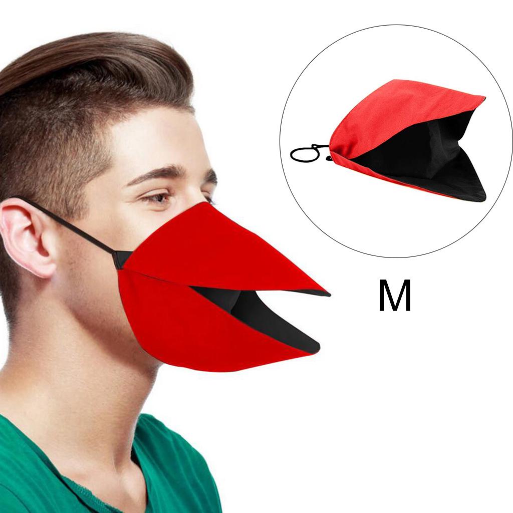 Creative Funny Custom Duck Face Covering for Outdoor Sports Party M Red
