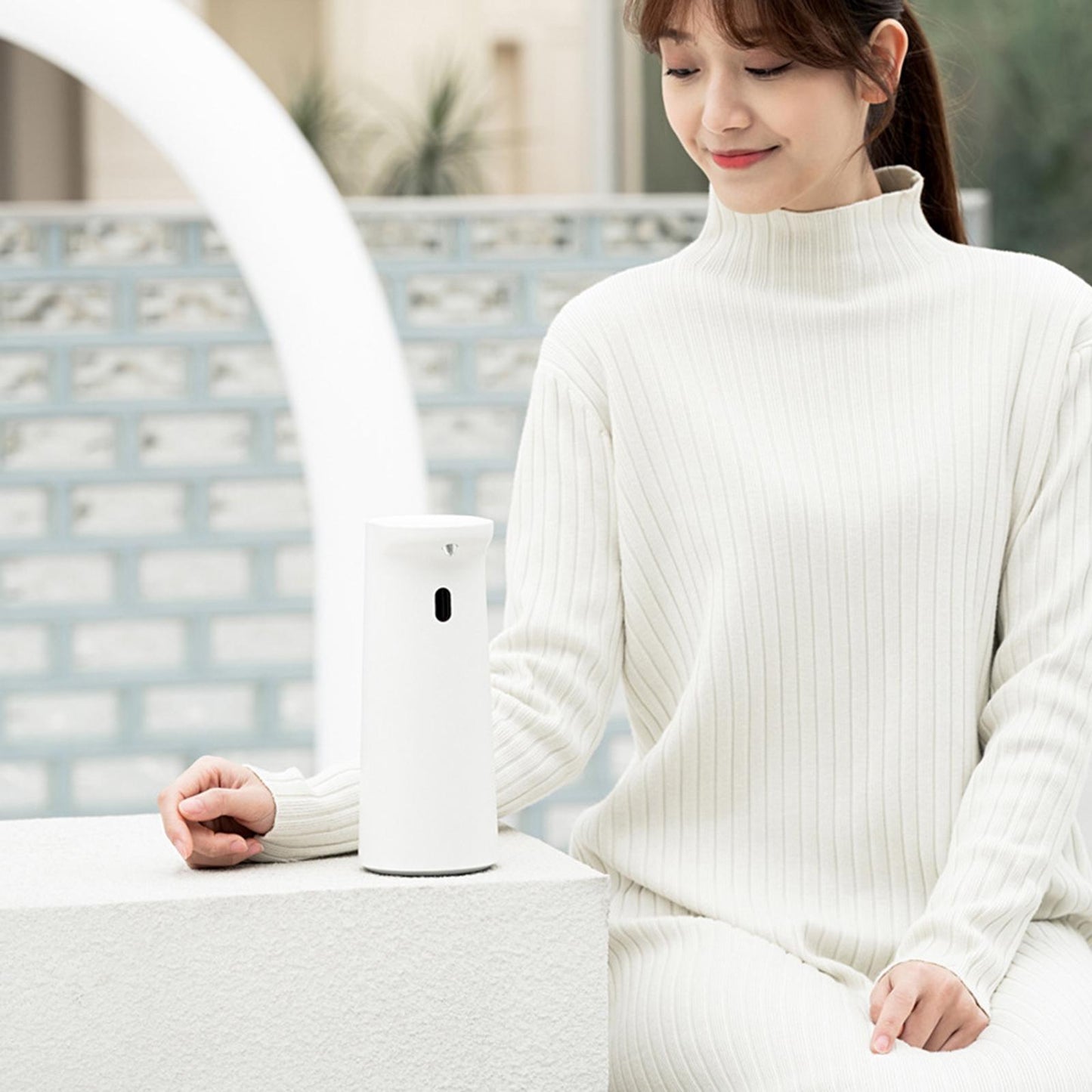 400ml Foaming Soap Dispenser Touchless Foam Soap Dispenser for Bathroom