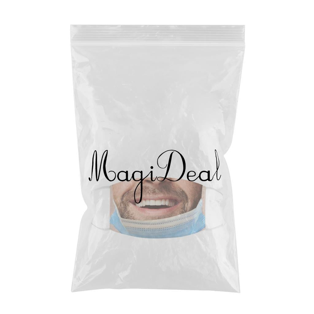 Creativity 3D Print Funny Bandit Prank Face Mask Masque Mouth Cover A