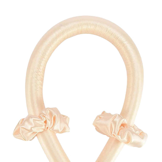 Sleeping Heatless Curling Rod Headband Curler Women Hair Rollers Soft Yellow