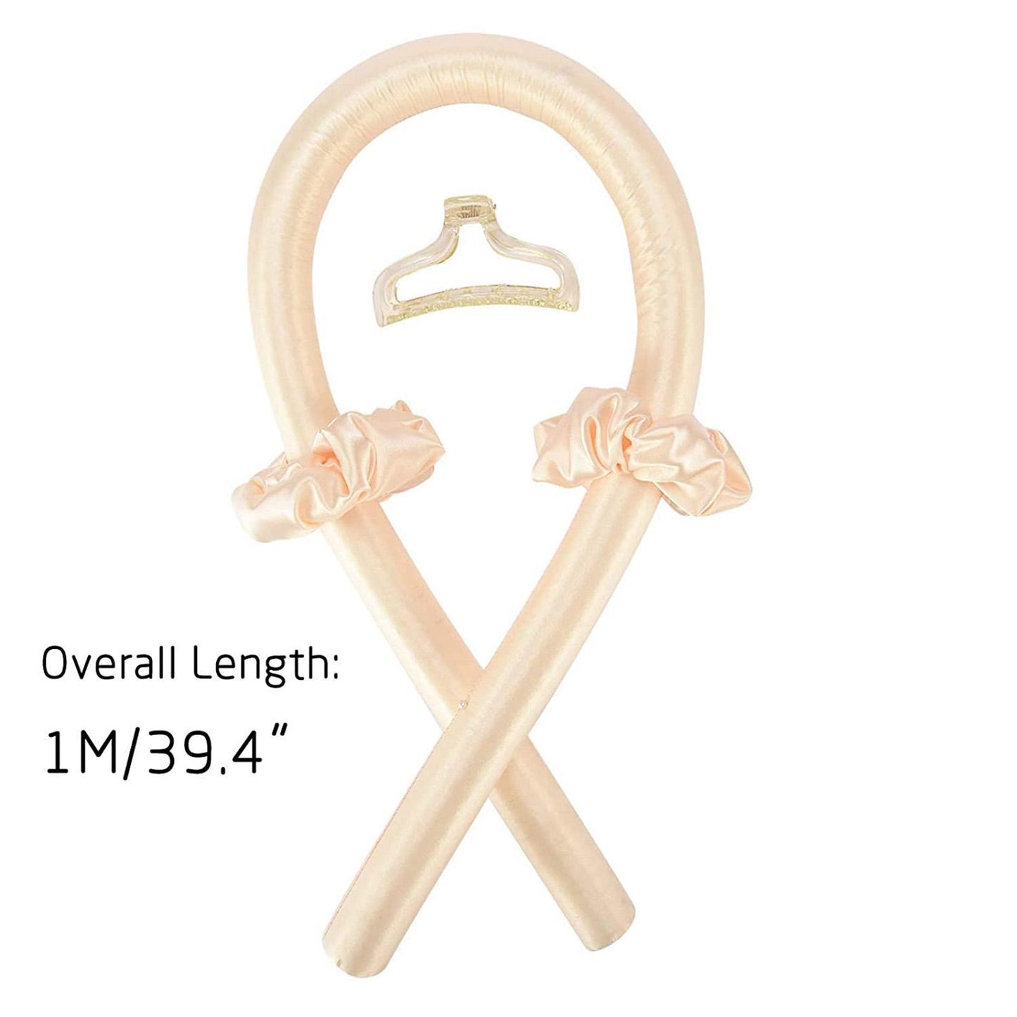Sleeping Heatless Curling Rod Headband Curler Women Hair Rollers Soft Yellow