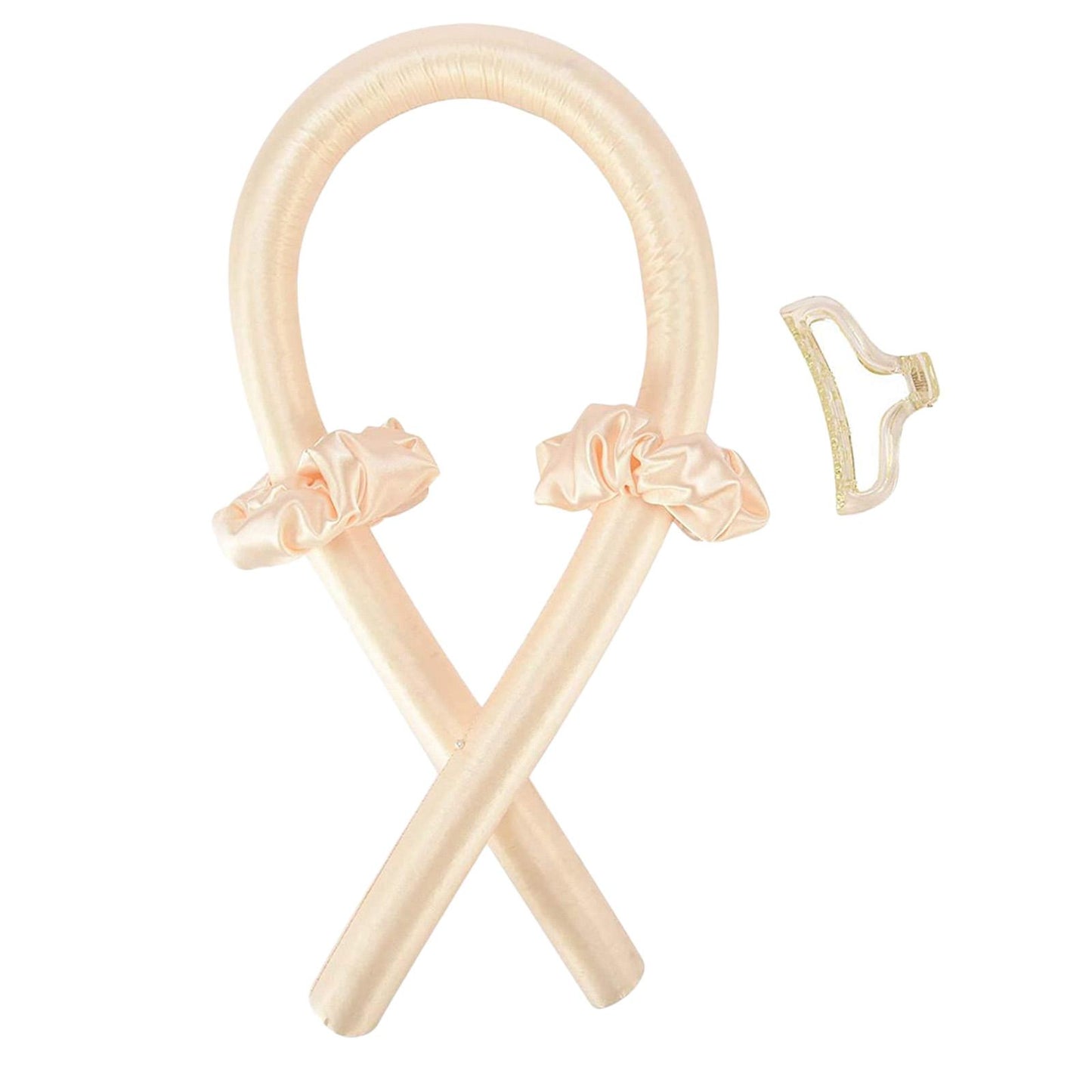 Sleeping Heatless Curling Rod Headband Curler Women Hair Rollers Soft Yellow