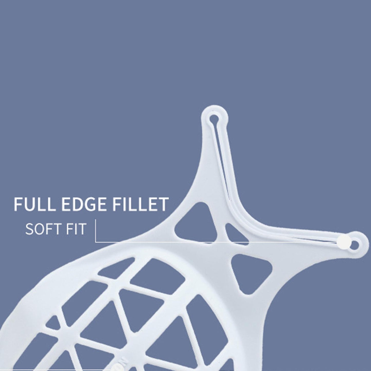 3D Mask Bracket Inner Support for More Breathing Space Reusable white