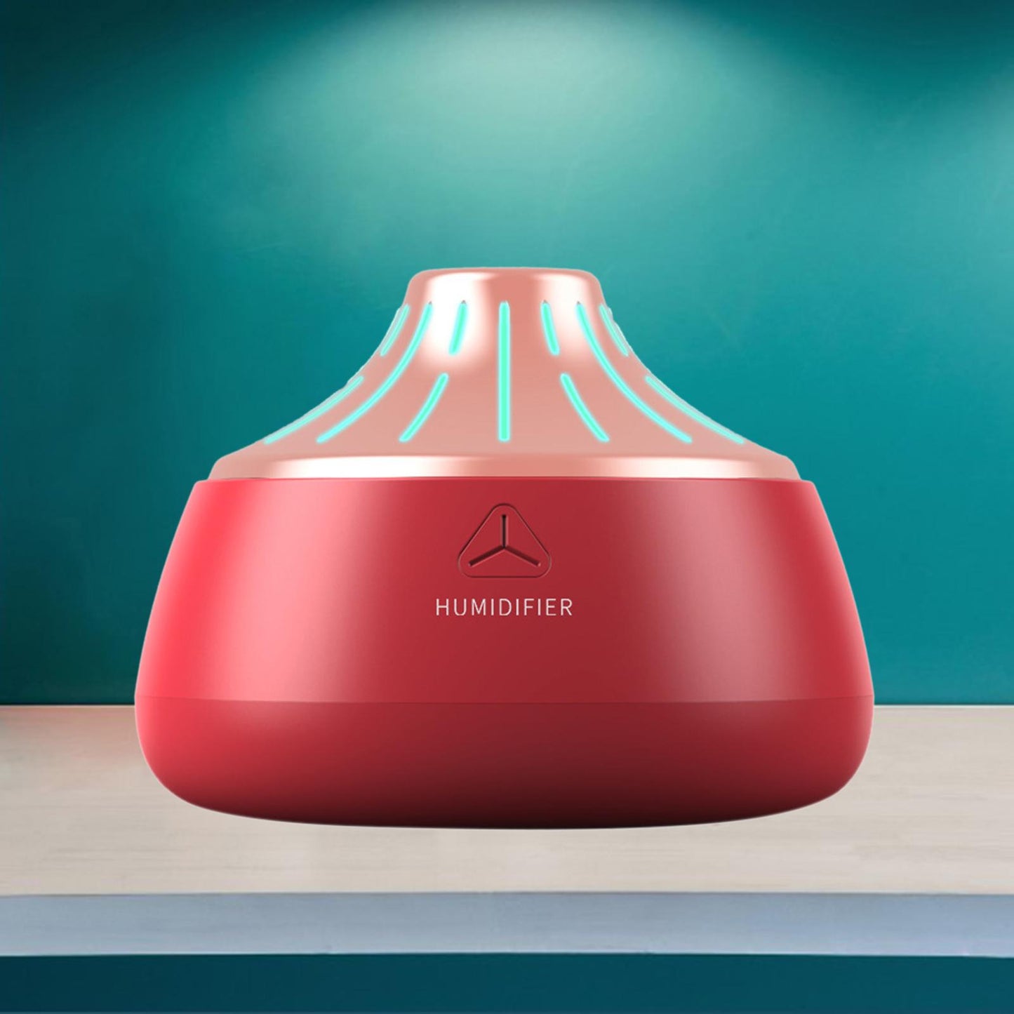 200ml USB Air Humidifier with Colorful Led Light Gifts  Red Rose Gold