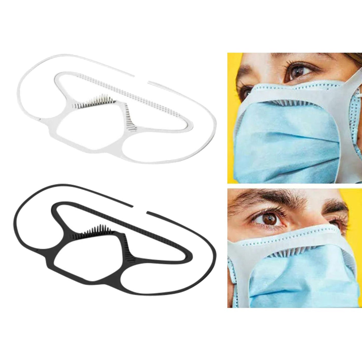 Face Mask Holder Outer Support Frame Convenient Anti-Lost Anti-fogging white