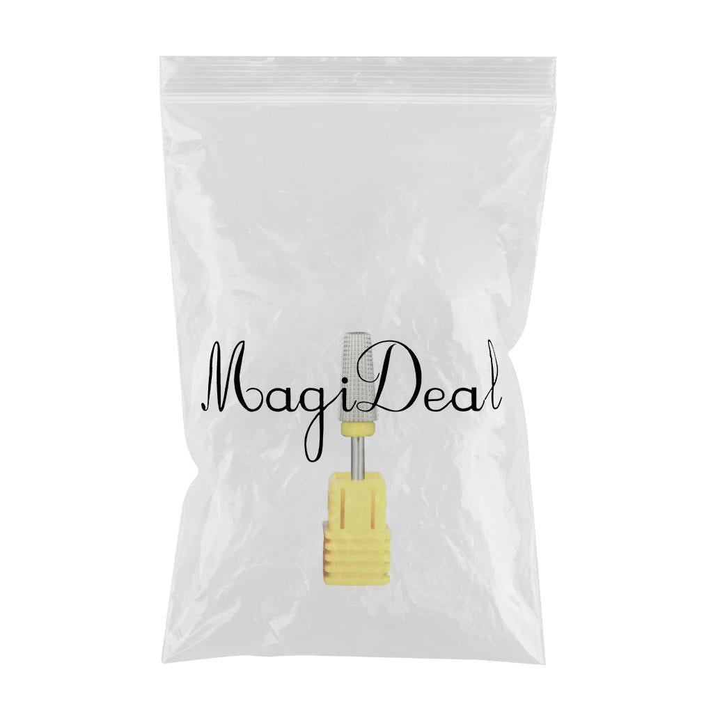 Multi-functions Salon Electric Pedicure Files Nail Drill Bit for Reshaping Yellow XF