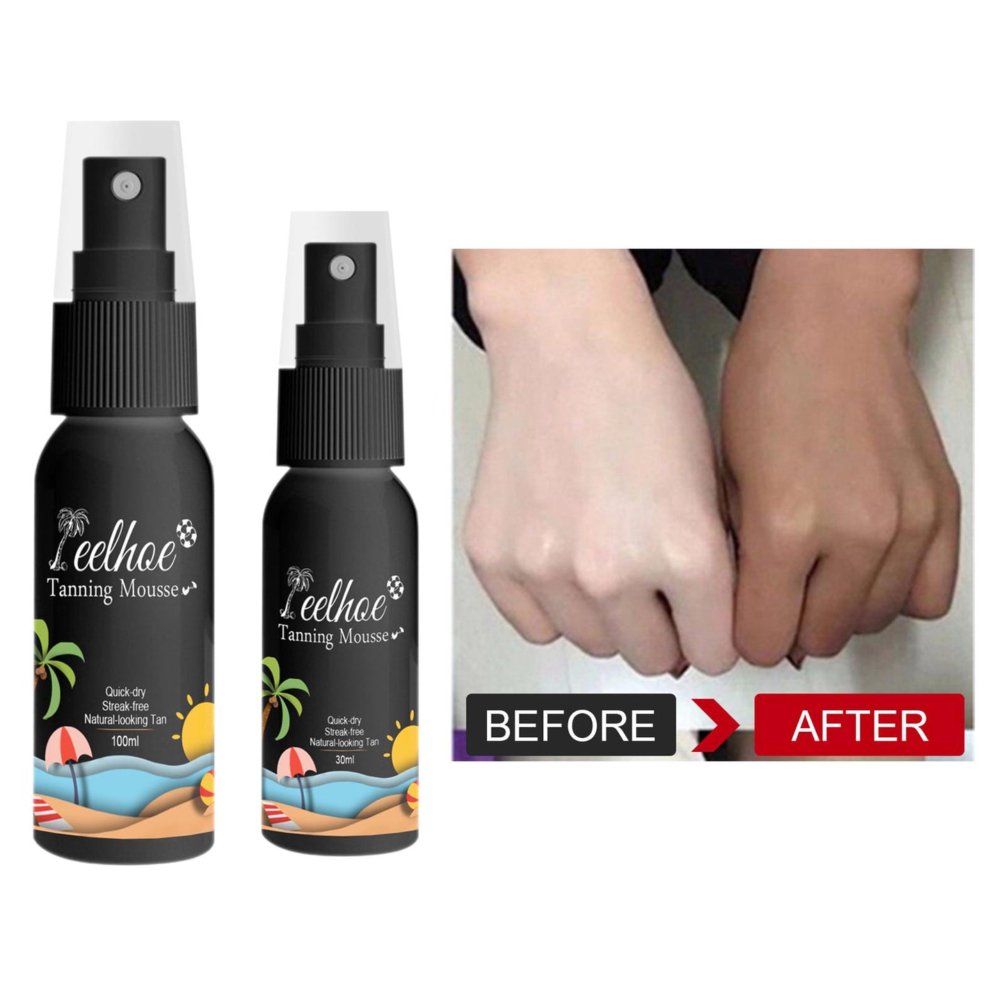 Natural Body Bronze Sunless Self Tanning Spray Self Tanners Mousse 30ML