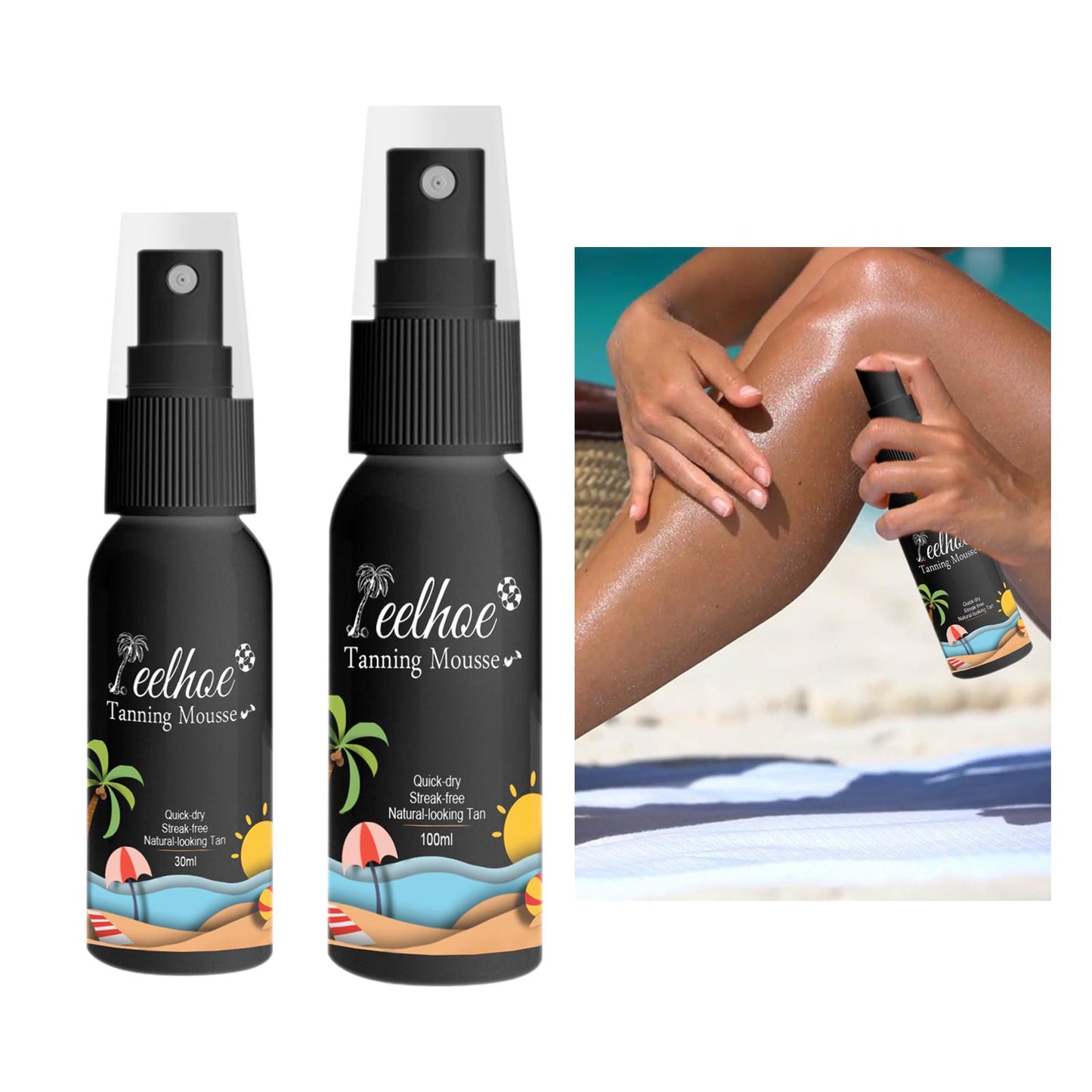 Natural Body Bronze Sunless Self Tanning Spray Self Tanners Mousse 30ML
