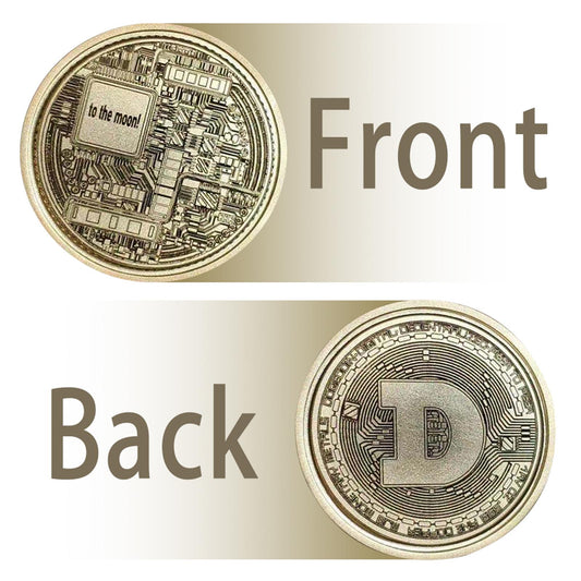 Alloy Dogecoin 2021 Cryptocurrency Collectors Doge Coin Token Style 1