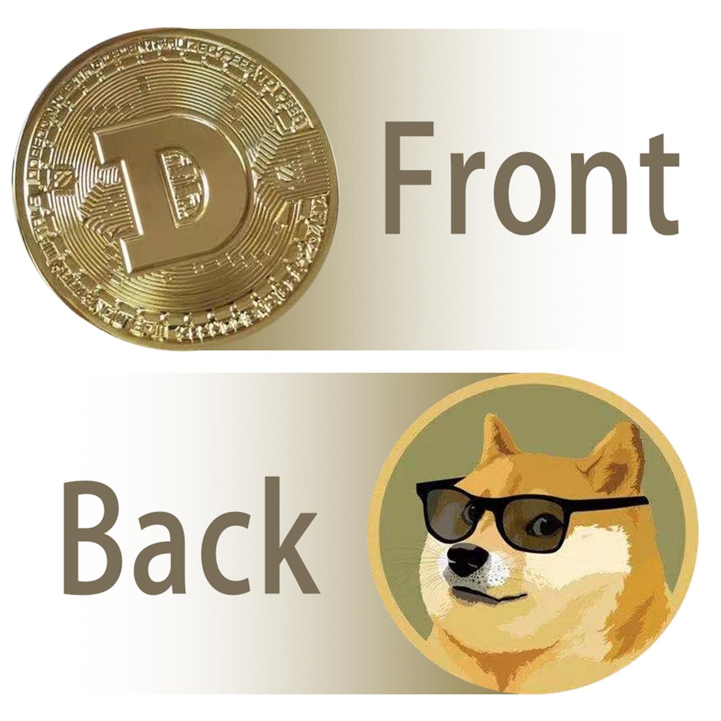 Alloy Dogecoin 2021 Cryptocurrency Collectors Doge Coin Token Style 2
