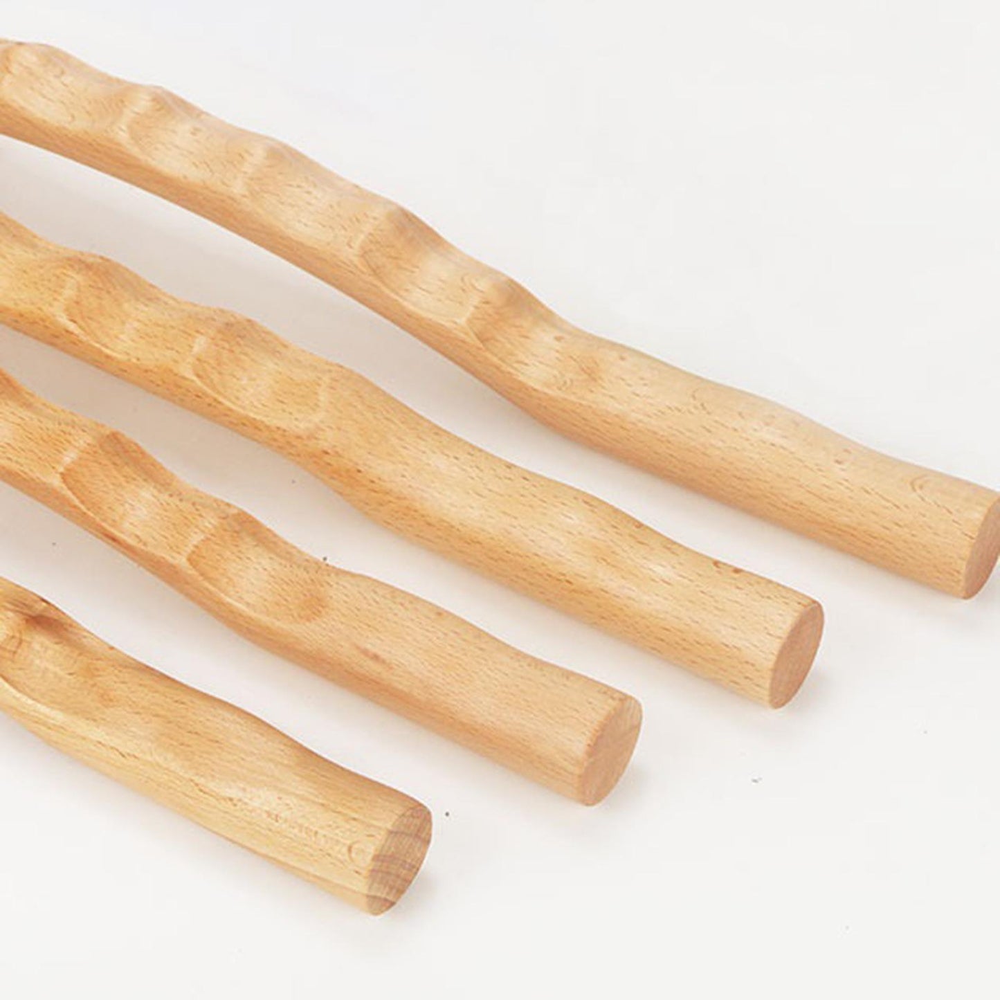 4Pc Wood Guasha Scraping Stick Massage Tools Massager For Back Shoulder Neck