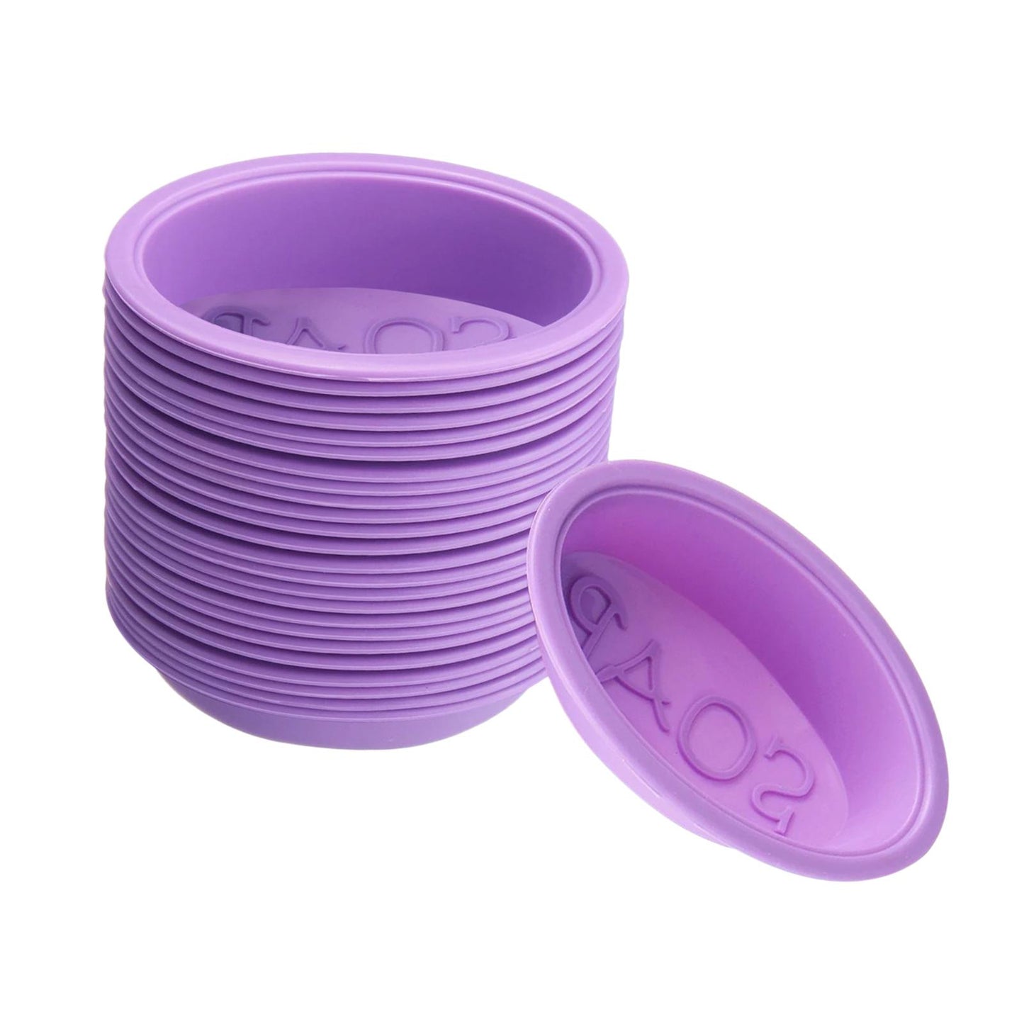 25 Packs Handmade Soap Molds Baking Mold For Soap Making Muffin  Oval