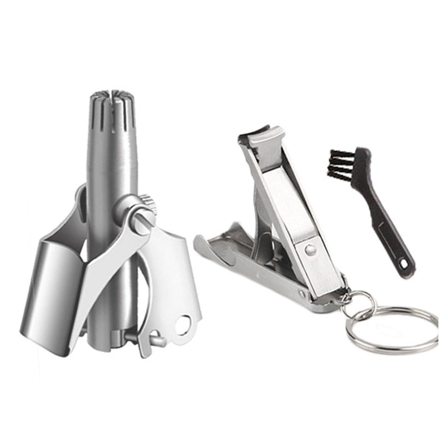 Portable Manual Nose Hair Trimmer Stainless Steel Hair Remover Nasal Shaver