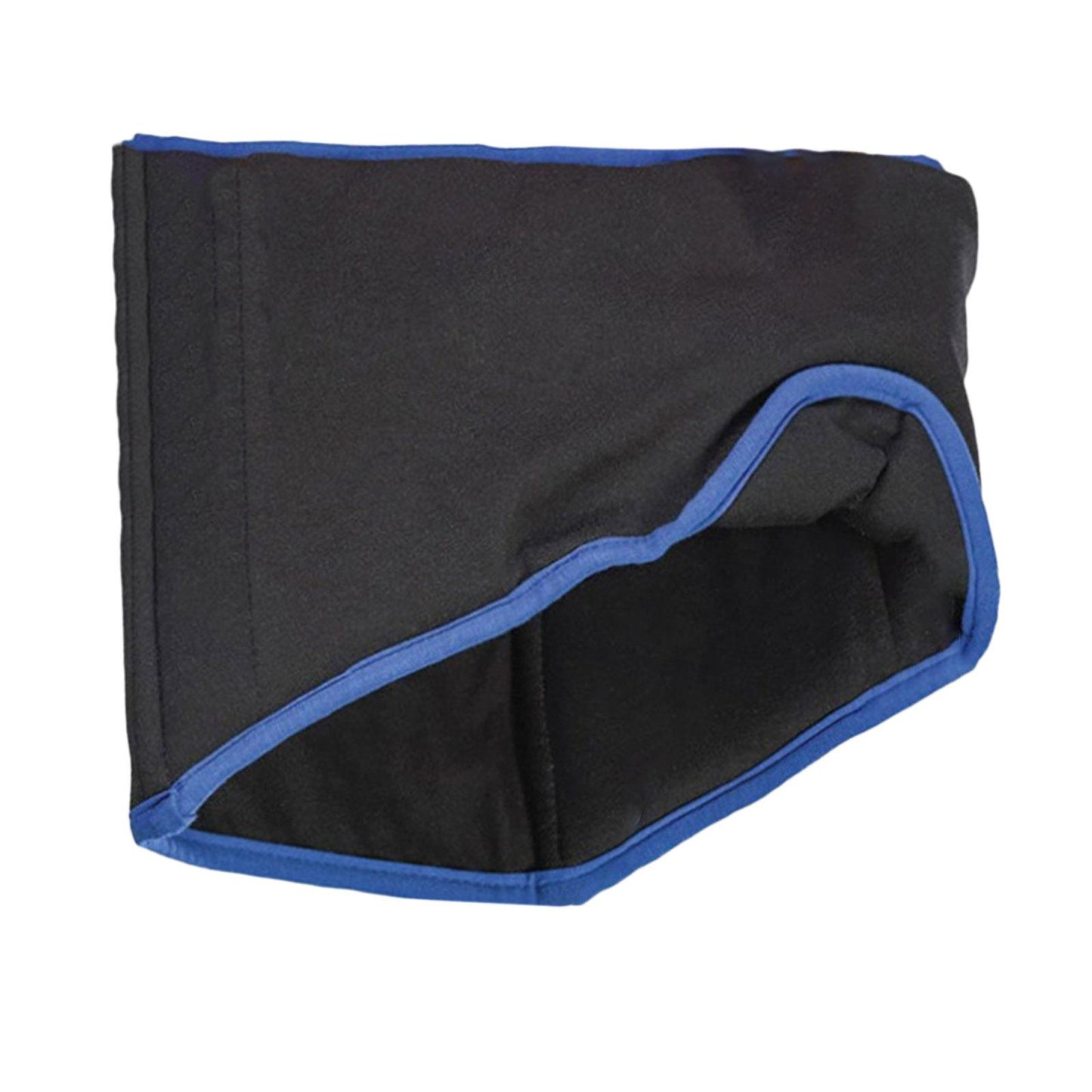 Cotton Sleep Eye Mask With Travel Pouch Comfortable Blindfold  Black Blue