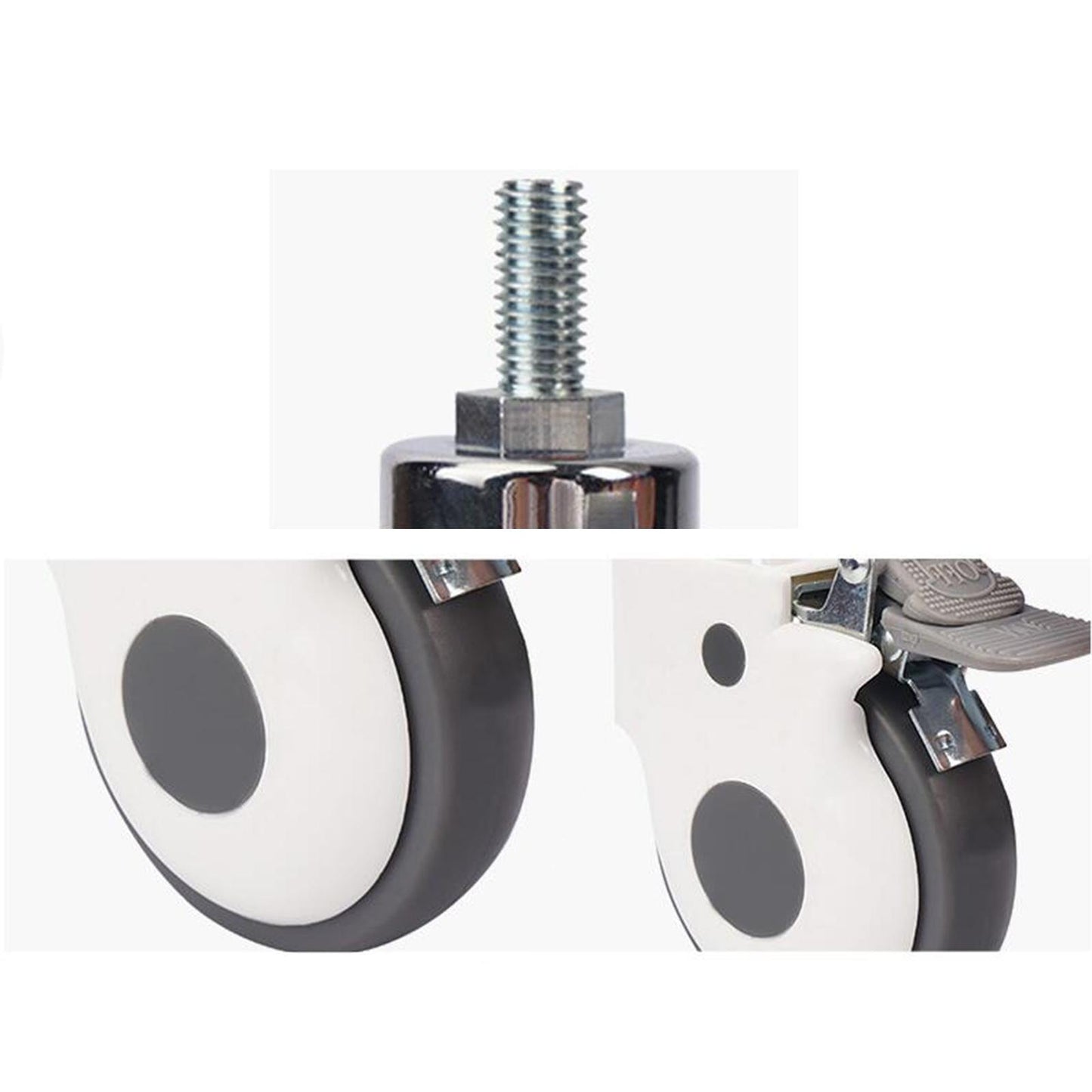 Universal Caster Wheels For Carts Furniture Trolley  3 inch with Brake