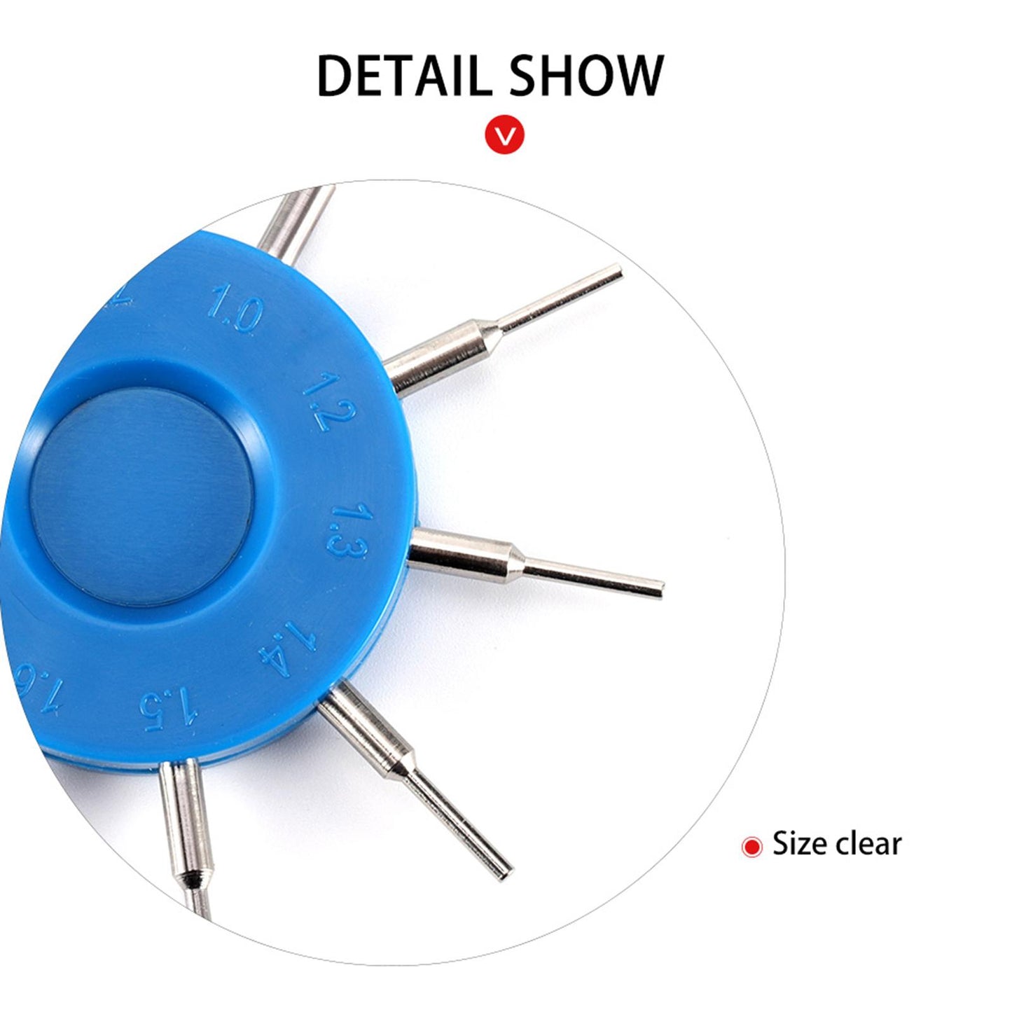 High Accuracy Glasses Hole Measuring Tool Eyeglass Repair Tool 10 Size