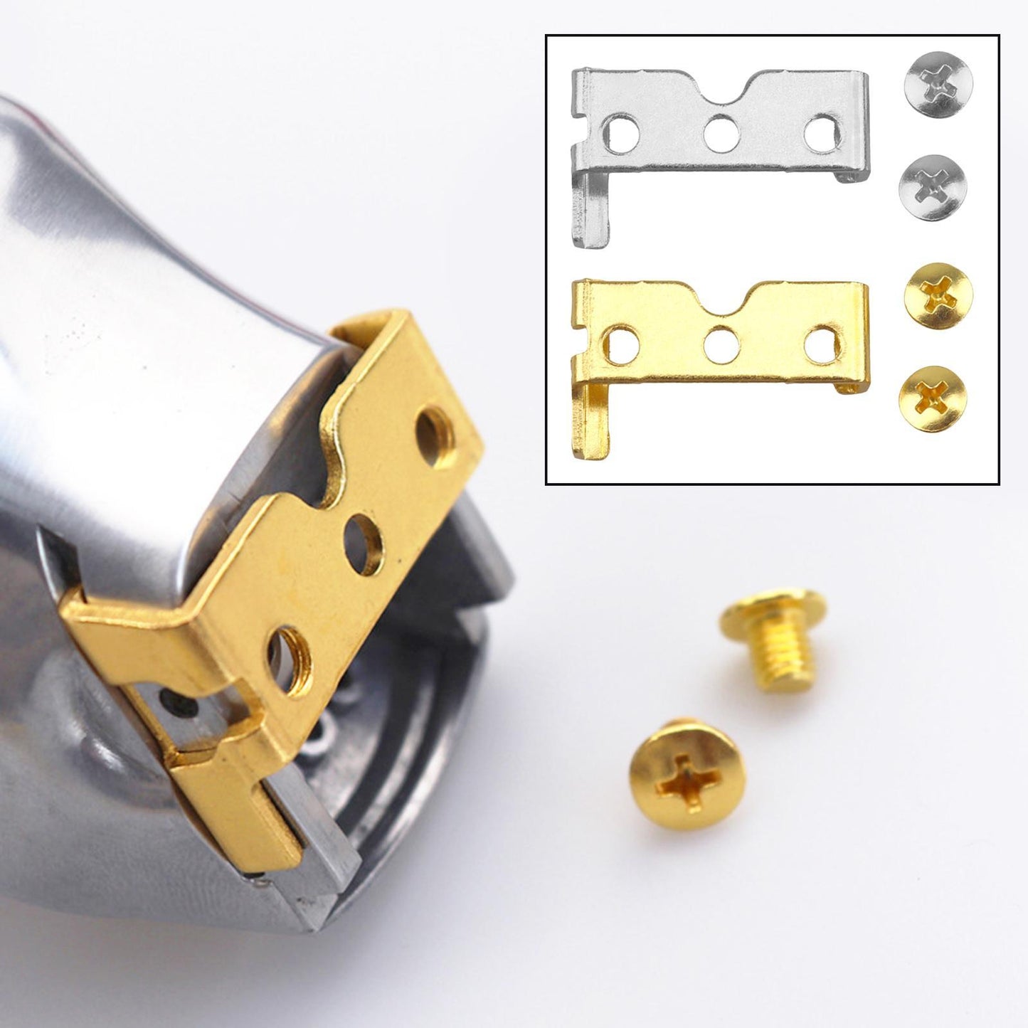 Electric Push Scissors Holder Kit for WAHL 8148 Parts for Haircutting Gold