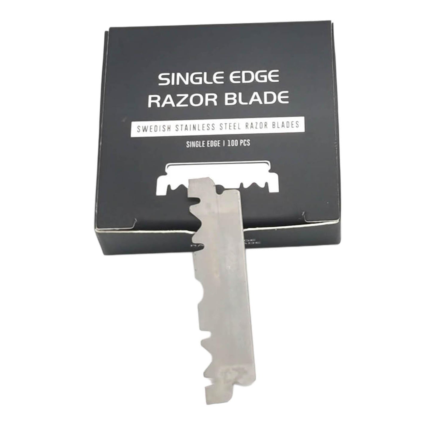 100 Pieces Shark Razor Blades Stainless Steel Straight Edge for Barbers