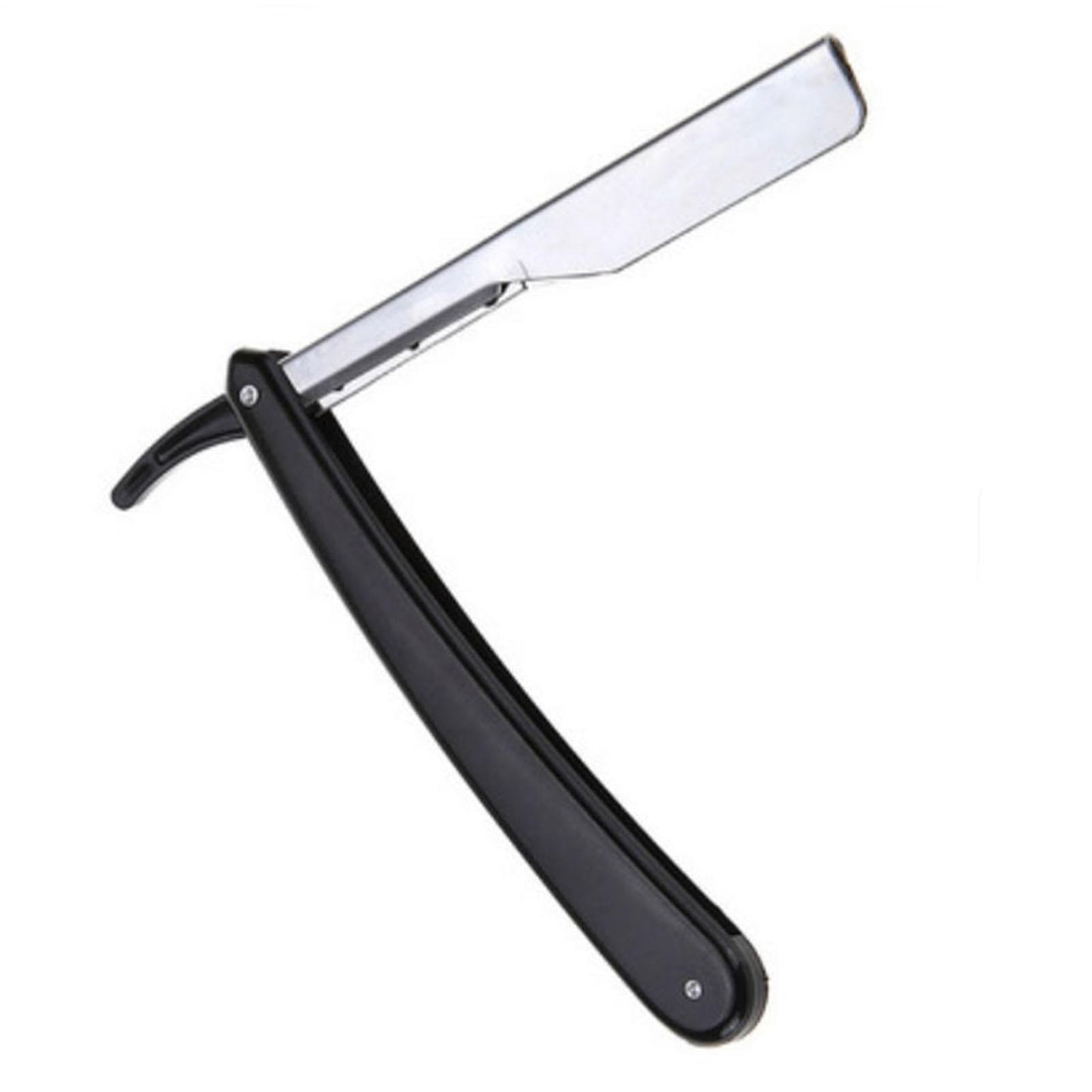 Stainless Steel Barber Straight Edge Razor Kit with 100Piece Blades Black