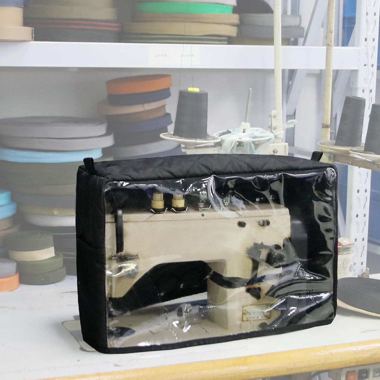 Sewing Machine Cover Protective Dustproof Waterproof Portable Black