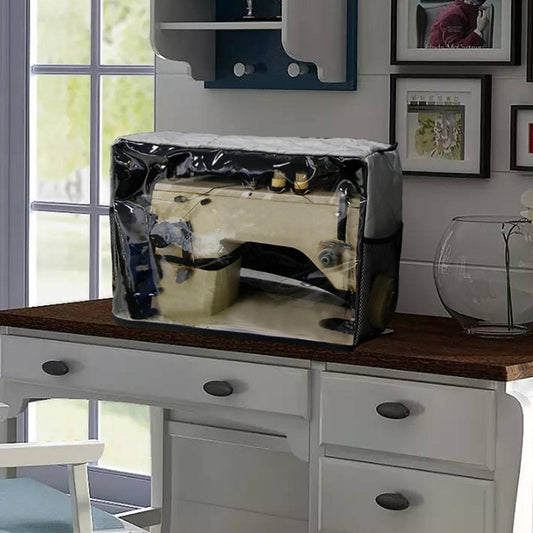 Sewing Machine Cover Protective Dustproof Waterproof Portable Grey