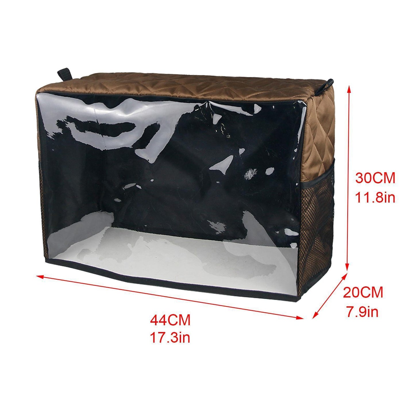 Sewing Machine Cover Protective Dustproof Waterproof Portable Brown