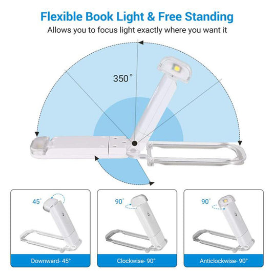 LED Light USB Lights 2 Brightness Levels Flexible Lamp Reading in Bed