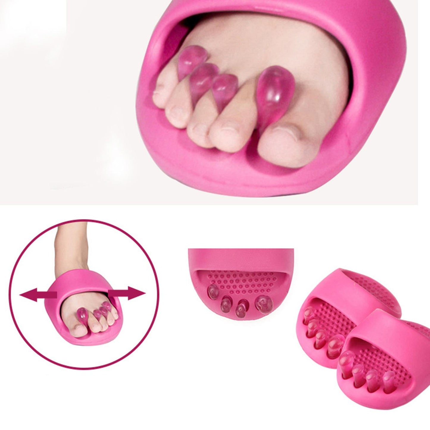 Fashion EVA Slippers Toe Separator Sandals Shoes Bunions Relief Shaping