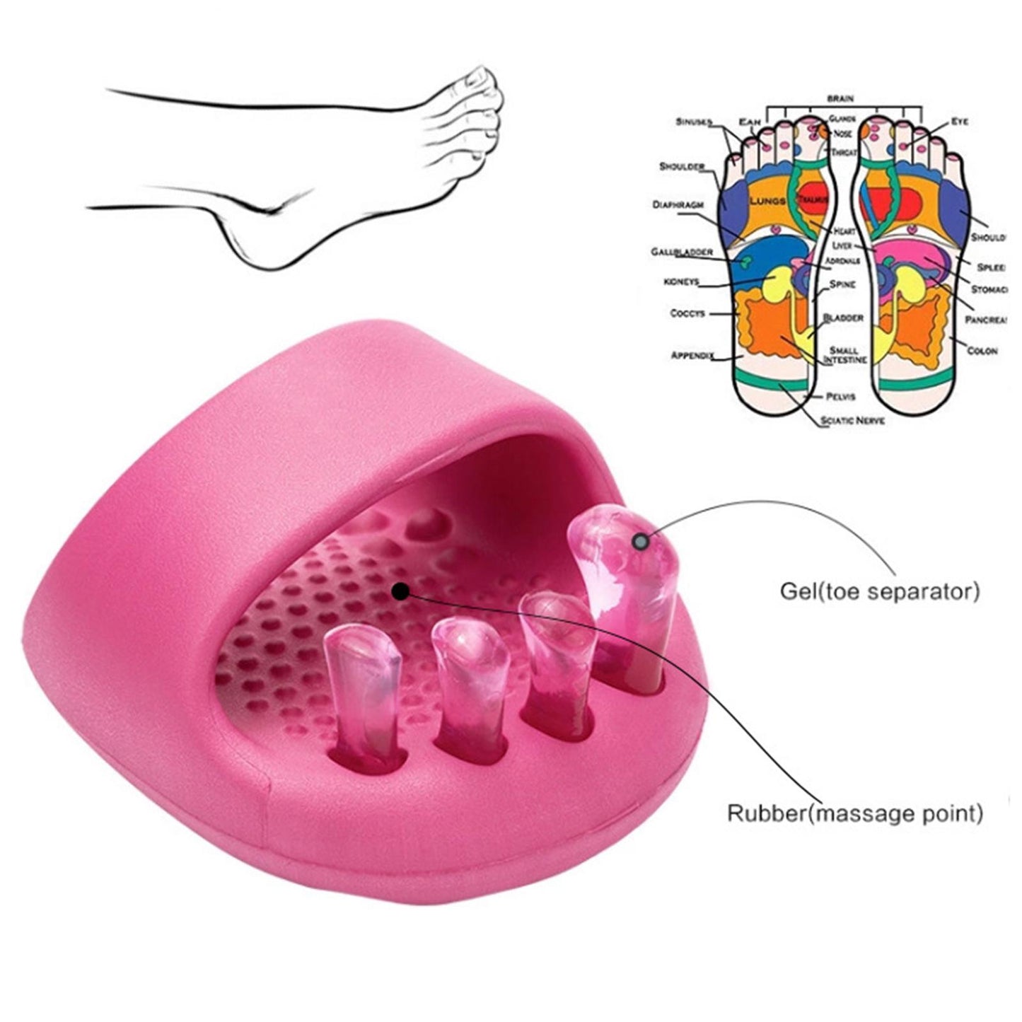 Fashion EVA Slippers Toe Separator Sandals Shoes Bunions Relief Shaping