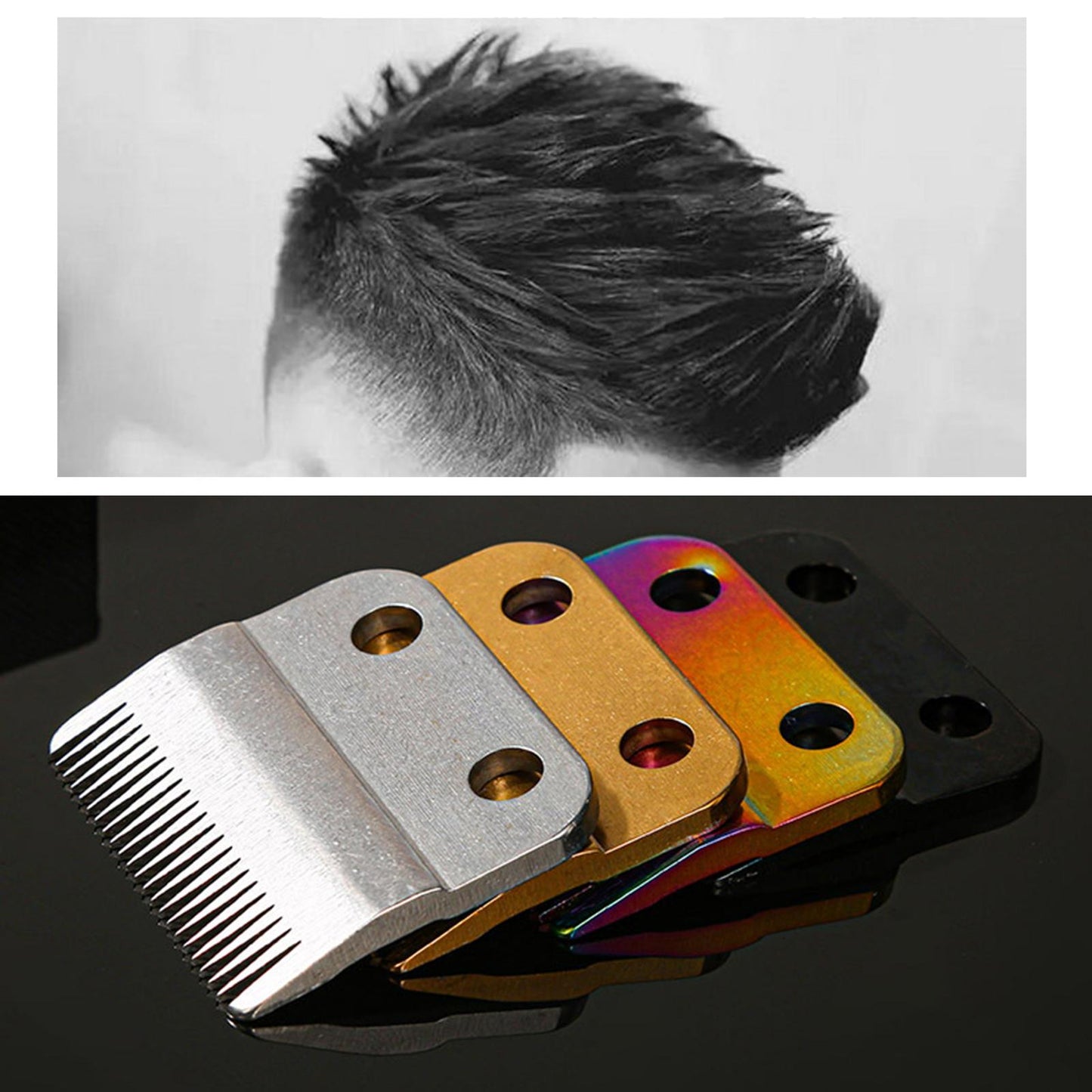 Hair Trimmer Cutter Head Blade Replacement for WAHL 8504 8148 Silver
