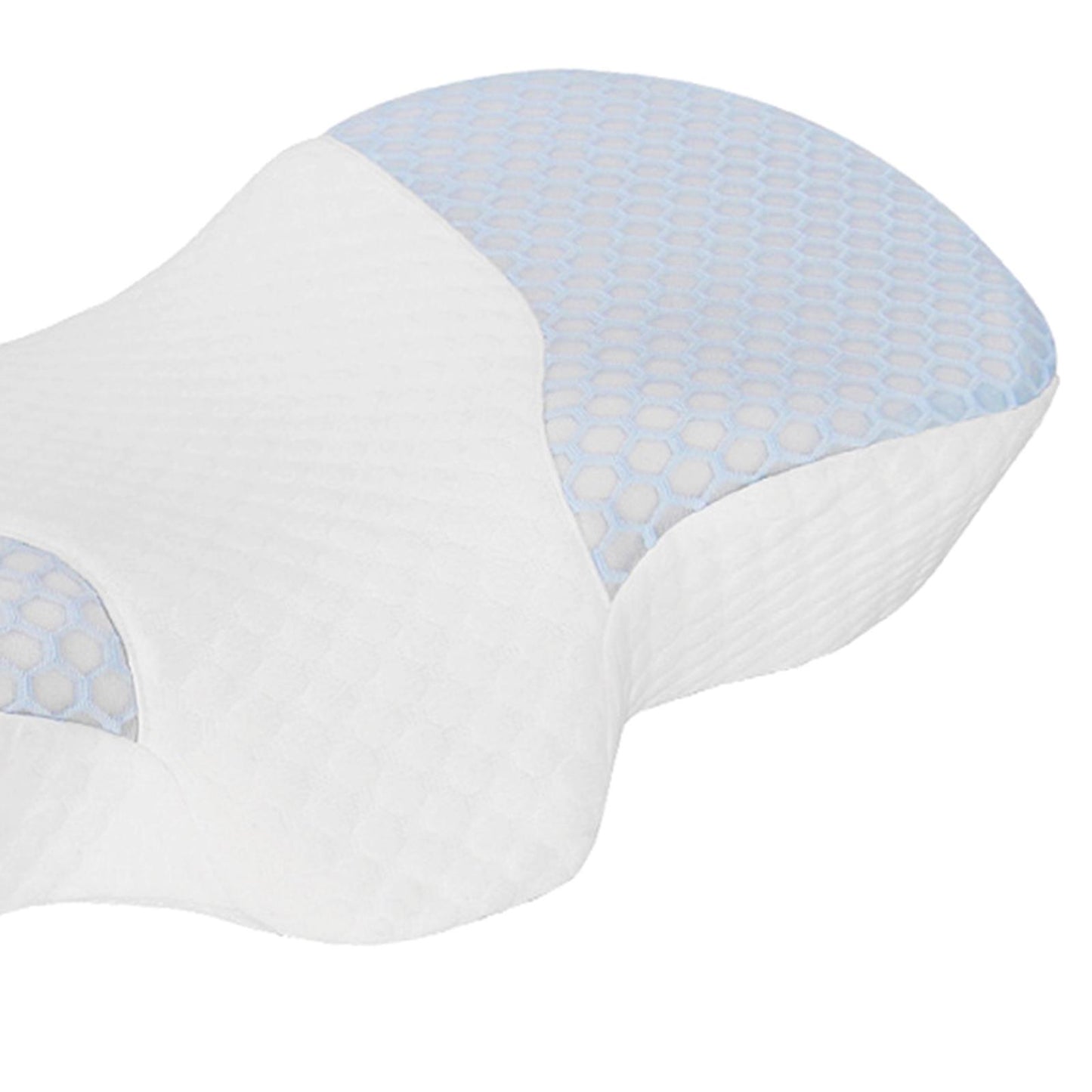 Contour MemoryFoam Contour Sleep Pillow Cervical Neck Support Washable Blue
