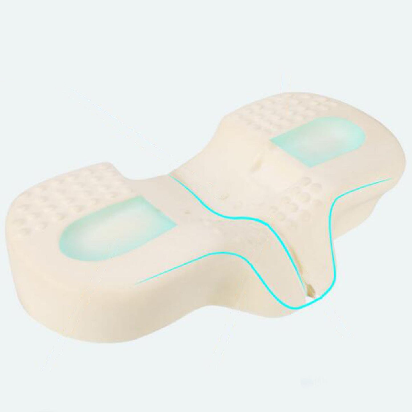 Contour MemoryFoam Contour Sleep Pillow Cervical Neck Support Washable White