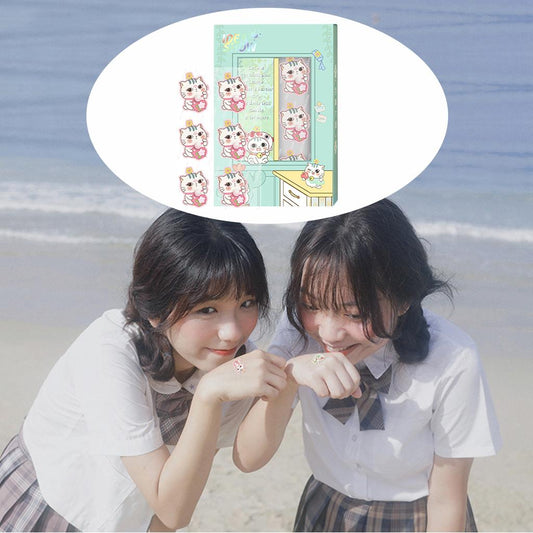 Aroma Sticker Natural Essential Oil for Colth Face Mask Pink Cat Iris
