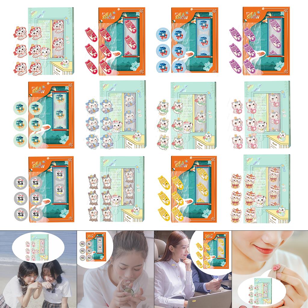 Aroma Sticker Natural Essential Oil for Colth Face Mask Pink Cat Iris