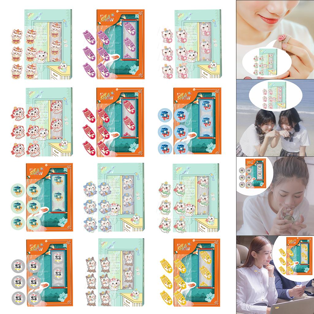 Aroma Sticker Natural Essential Oil for Colth Face Mask Pink Cat Iris
