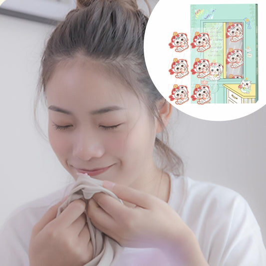 Aroma Sticker Natural Essential Oil for Colth Face Mask Red Cat Freesia